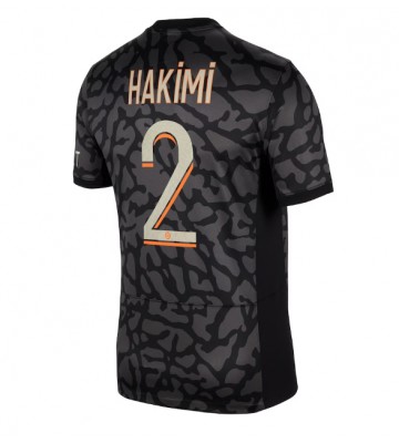 Paris Saint-Germain Achraf Hakimi #2 Tredje trøje 2023-24 Kort ærmer